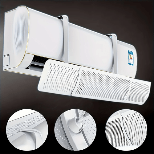 this portable air conditioner deflector is adjustable and a cool and comfortable environment in your home with its universal wall mount wind screen cover