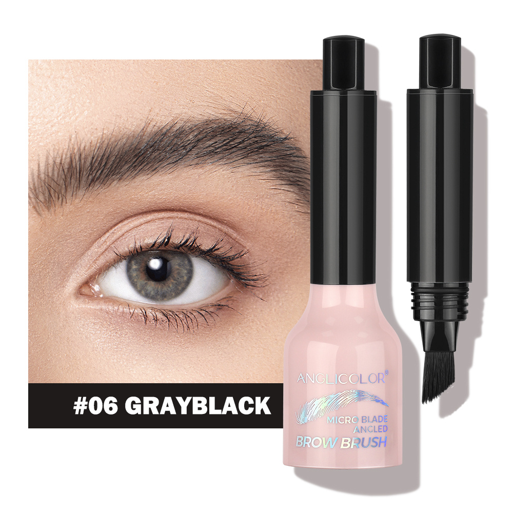Image of Liquid Eyebrow Tint Pen With Brush - Waterproof & Push- Gel Suitable For Coarse Brows, Long-lasting Tinting Cream For Natural Definition, Precise Brush Tip For Skin & Daily Use, Instant Brow