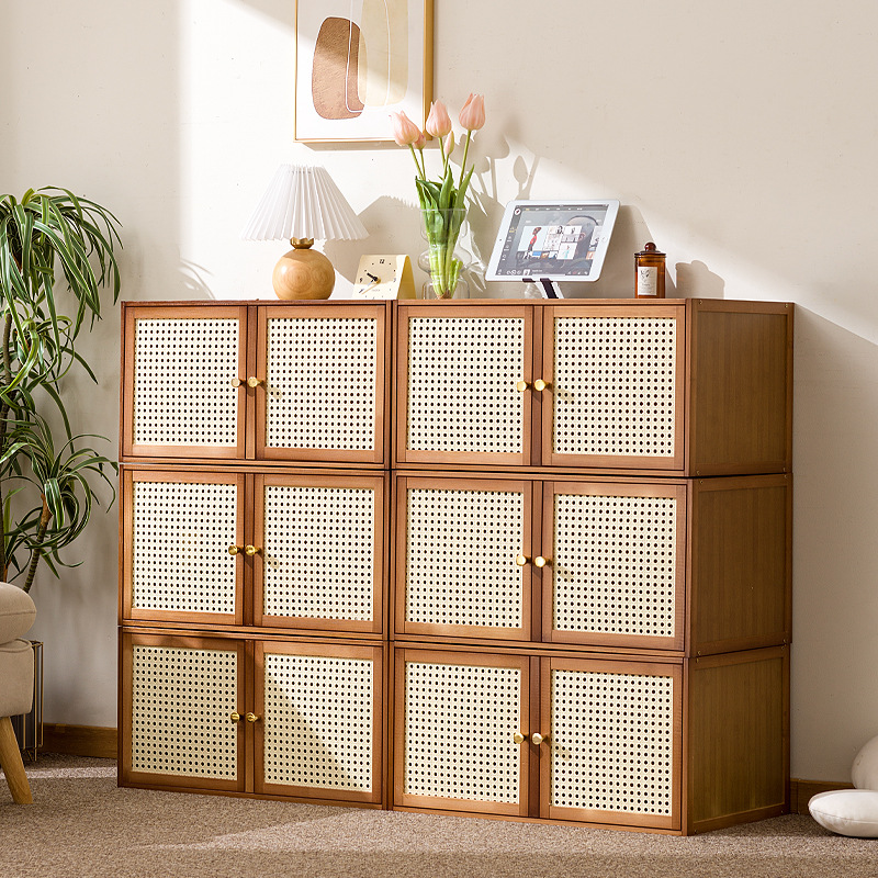 Solid Wood Hallway Storage Cabinet, Modular Cubby Units
