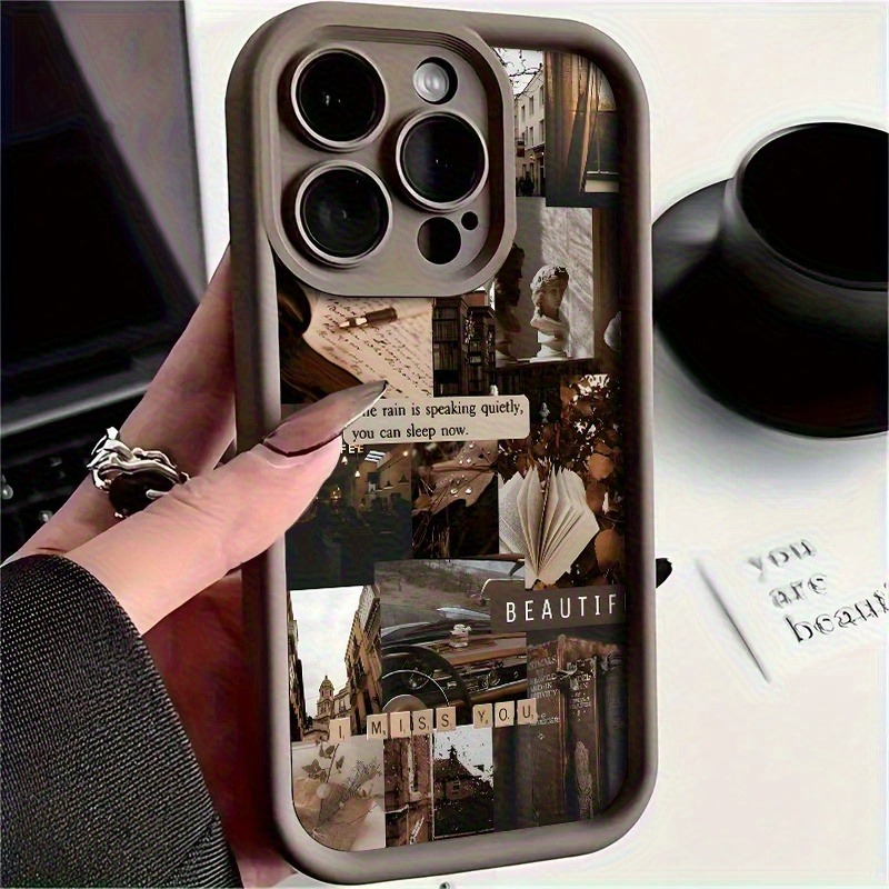 TEMU Phone Case: Commemorative Art Pattern High Tpu Anti-fall Phone Case, Suitable For Iphone 17 Max, Iphone 16, 15, 14, 13, 12, 11 Pro Max, Xs, Xr,