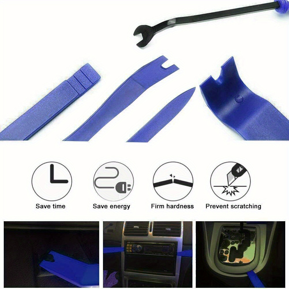 13-Piece Car Trim Removal Tool Set for Dashboard & Panel Fastening