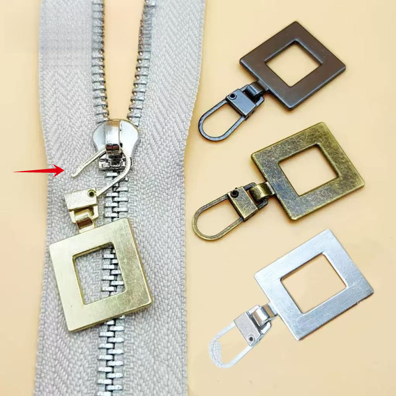 Ersatz-Reißverschluss-Zuglaschen – 8 Stück, 4 Farben (Silber, Bronze, Gold, Gun-Schwarz), Für Gepäck & Kleidung