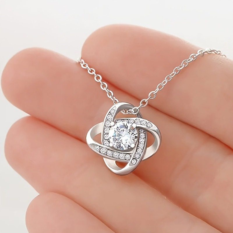 

925 Sterling Silver Charm Pendant Necklace, Comes With A Beautiful Mom Gift Card That Touches My Heart, Day Gift