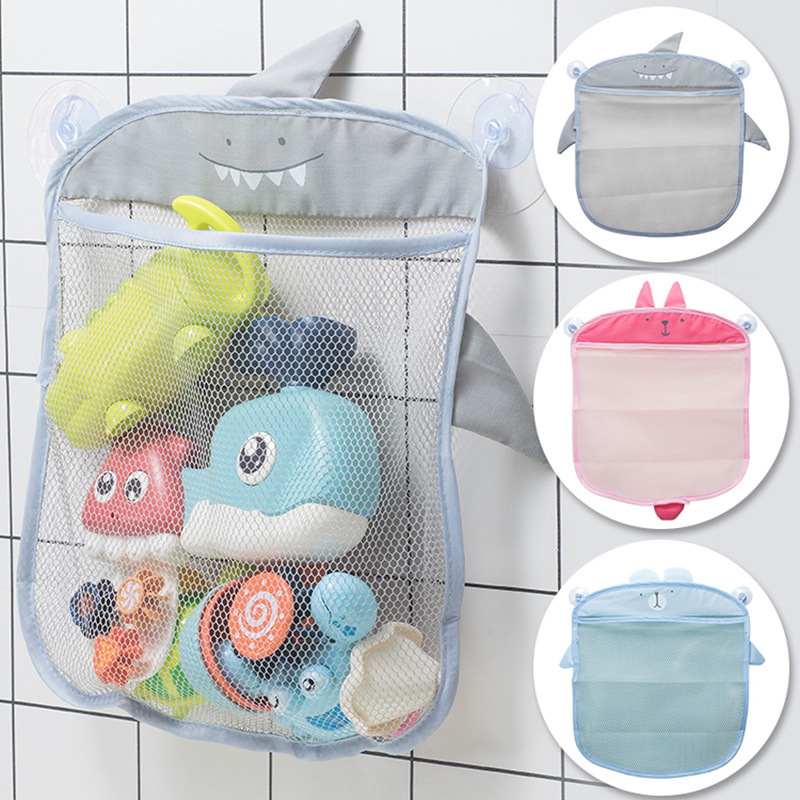 Animal Bath Toy Storage Bag with Suction Cup - Durable PVC Mesh