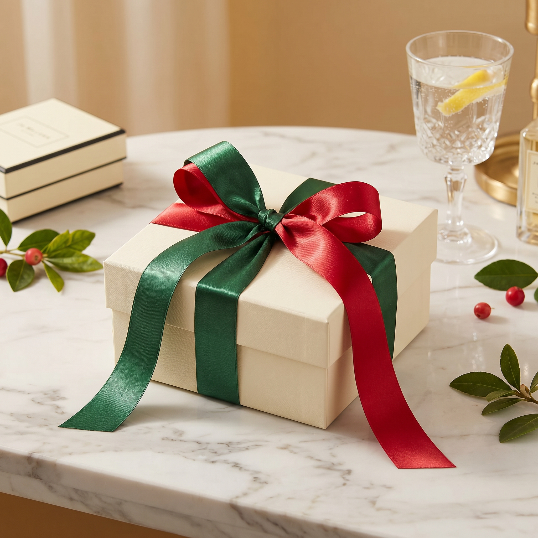 TEMU 2 Rotoli, Nastro Festivo da Regalo in Borgogna e Verde Scuro da 25 mm, 42,5 di Nastro di Raso a , Nastro per Confezioni Regalo, per di Fiocchi,