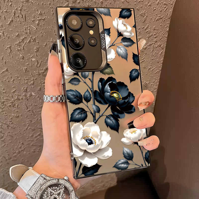 TEMU Phone Case - Printed Phone Case - Acrylic Phone Case Creativity Minimalist Ins Summer Good-looking Light And Thin For Galaxy S26 Ultra/s25