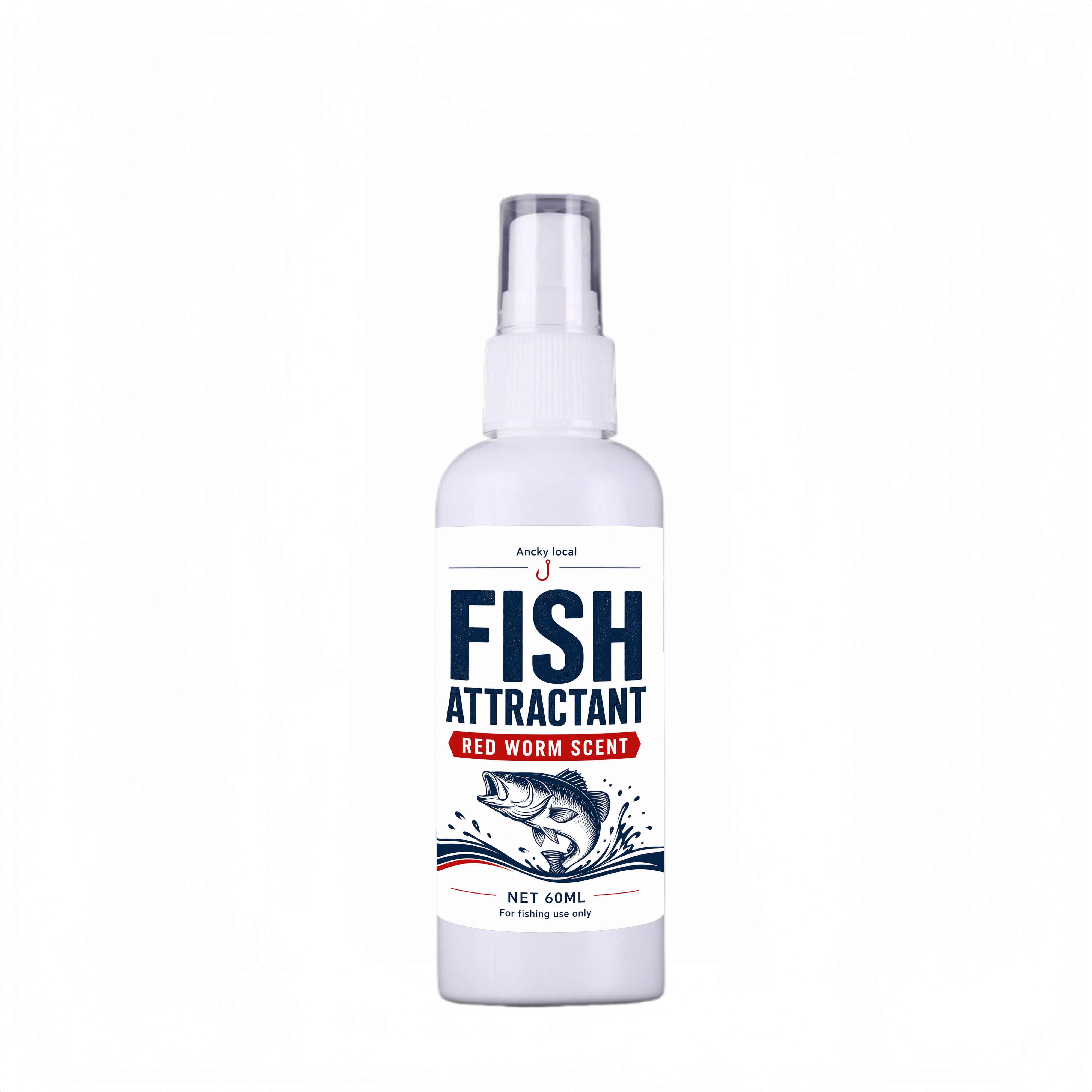 Ancky Local Red Worm Fishing Spray - Strong Scent For Lures, Hooks And Bait - 2oz Compact Bottle Fits In Tackle Box - Perfect For And Catfish