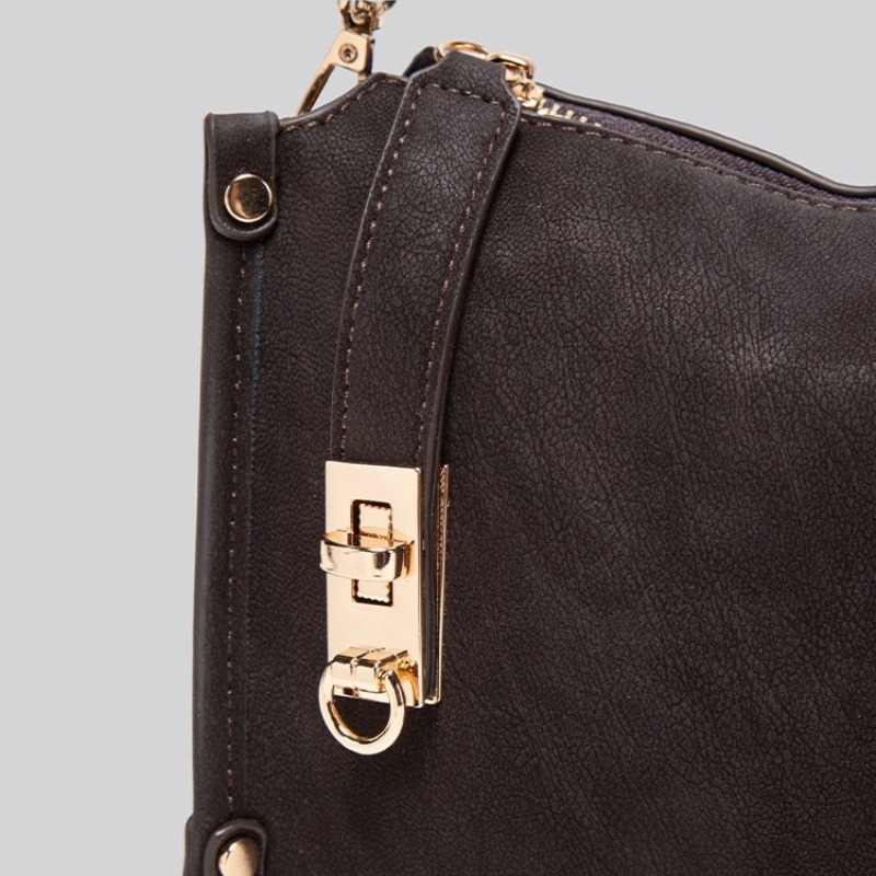 Retro Cowhide Texture Crossbody Bag For Women Casual Tote Bag_voghion.com