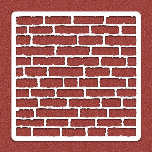 brick texture pattern stencil 11 8x11 8 inches reusable brick wall texture silhouette wallpaper decor painting stencil easy to material stencil suitable for diy craft making in painting art tiles fabric floors walls and home decor