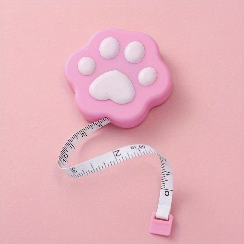 TEMU 1pc Mètre Ruban Rétractable Miniature Automatique 2m Cartoon Couleur Bonbon, Mètre Souple Portable pour Mesure de Taille à