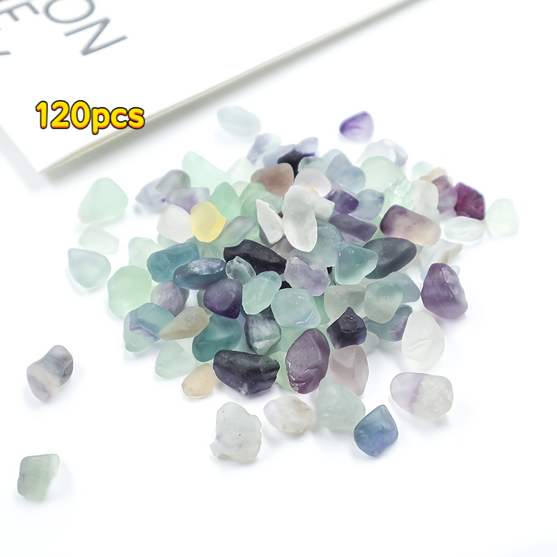 E-shop 120 gemischtfarbige Fluorit-Perlen | Sehr geeignet für Bonsai- Topfpflanzendekoration, - Gartendekoration, Vasenfüller Bastelprojekte | Bunte