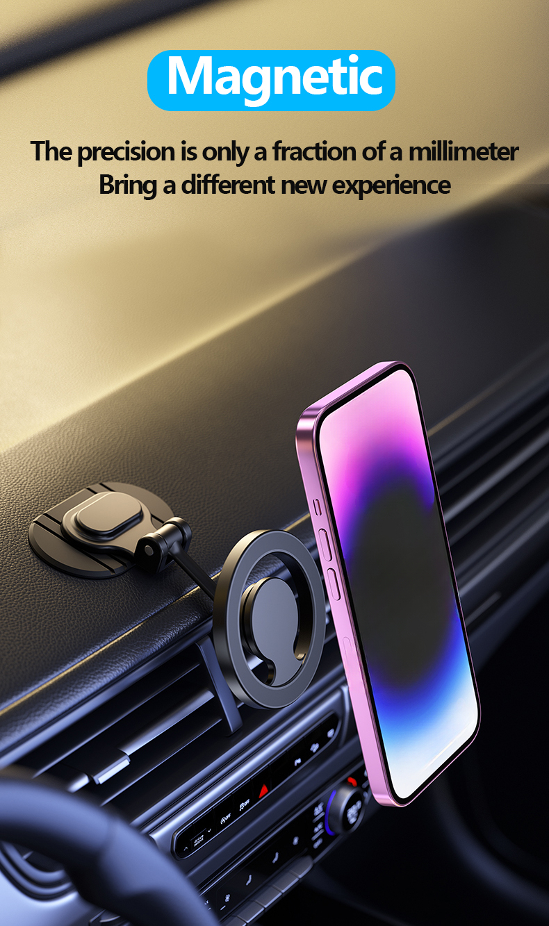 Ultimate Magnetic 1040 Rotating Car Phone Mount for iPhone 16/15/14 & Samsung 1 Magnetic 1040 Rotate Car Phone Holder Magnet Car Phone Mount Cellphone Bracket Support for Iphone 16 15 14 13 12 for Samsung And More Smartphones