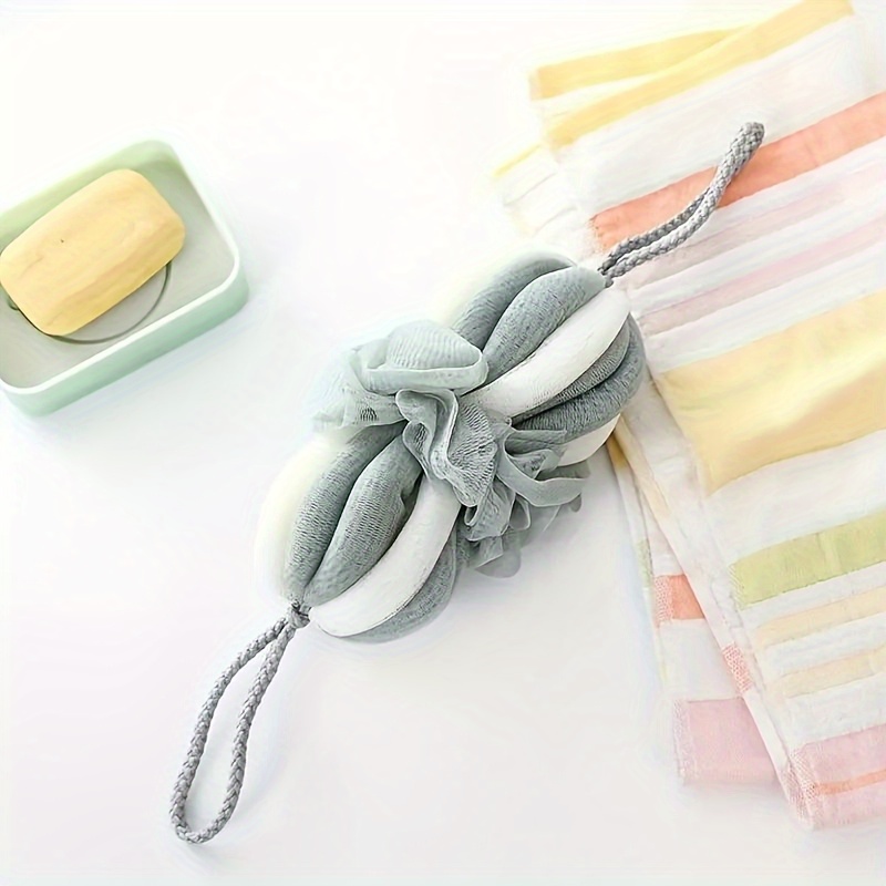Large Durable Bath Sponge with Mesh Back Scrubber