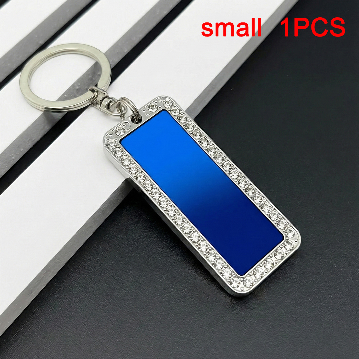 TEMU Porte-clés en acier inoxydable personnalisé , créative DIY, porte-clés de voiture tendance pour hommes, -perte à accrocher à la ceinture. Idéal