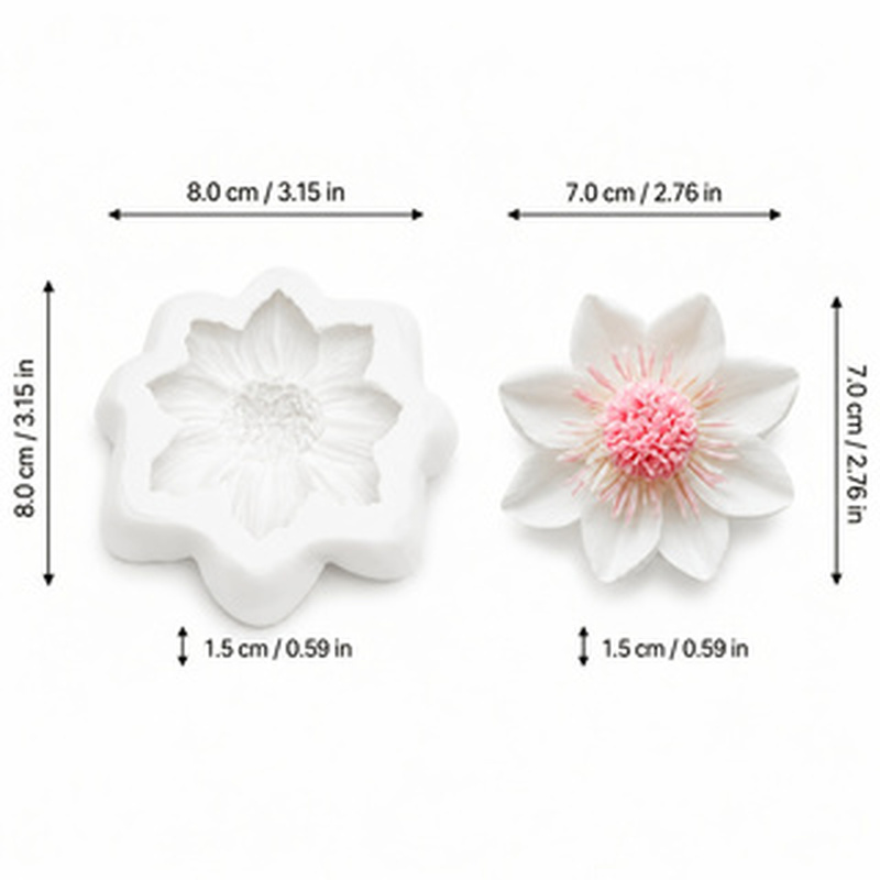 TEMU Stampo in silicone a forma , stampo per resina, strumento per gioielli, per decorazioni a cera a forma di per a , per decorazioni domestiche,
