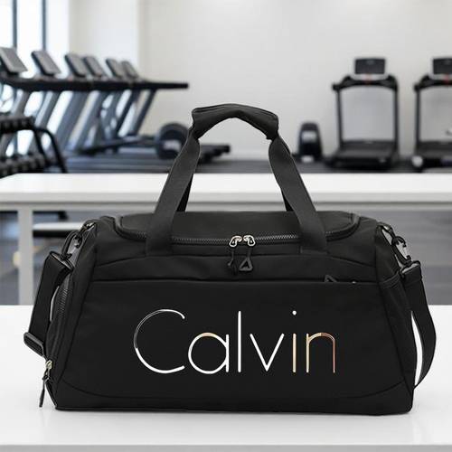 1pc printed bag portable gym bag large capacity overnight bag wet and dry separate shoe compartment adjustable shoulder strap suitable for business trips picnics yoga stylish easter birthday