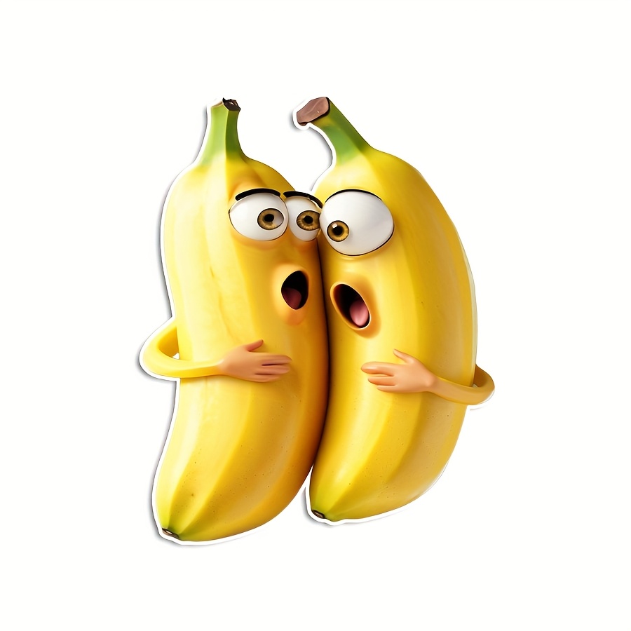 E-shop Bananenbrüder Magnet, Klettverschluss aus Acryl und Gummi, Obst-Magnet, Deko für Reisebegeisterte, Abschlussfeier, Kühlschrankmagnet