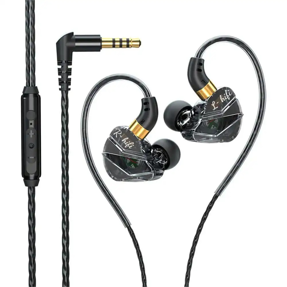 larawan ng item in-ear headphones na may volume control, hifi   sports earbuds, closed-back headphones na may  , 3.5 ,   rechargeable, angkop para sa pagtakbo, katugma sa mga mobile phone