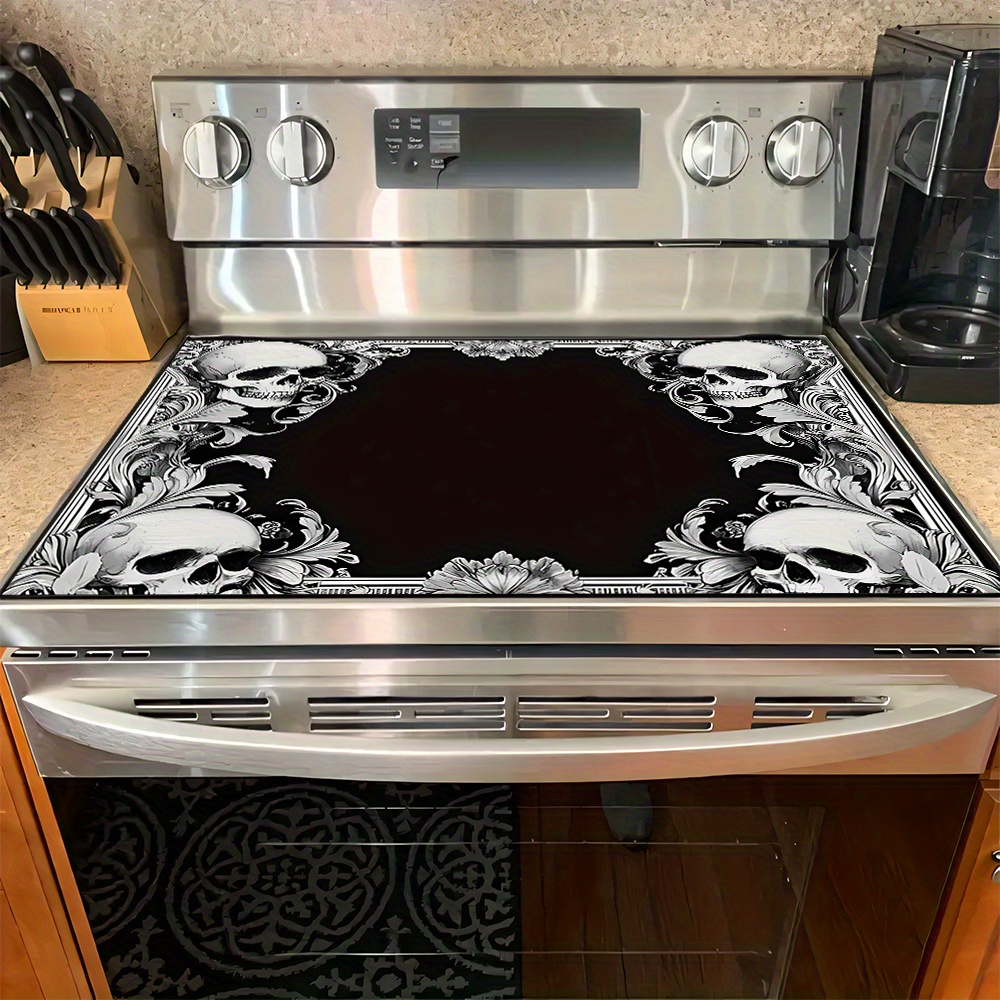 TEMU 1pc Gothic & Heat-resistant Mat - Durable Table Suitable For Stove, Countertop, Table - Table Cover For Hot Pots, Pans, Mugs - Easy-clean Seasonal & Kitchen Decor