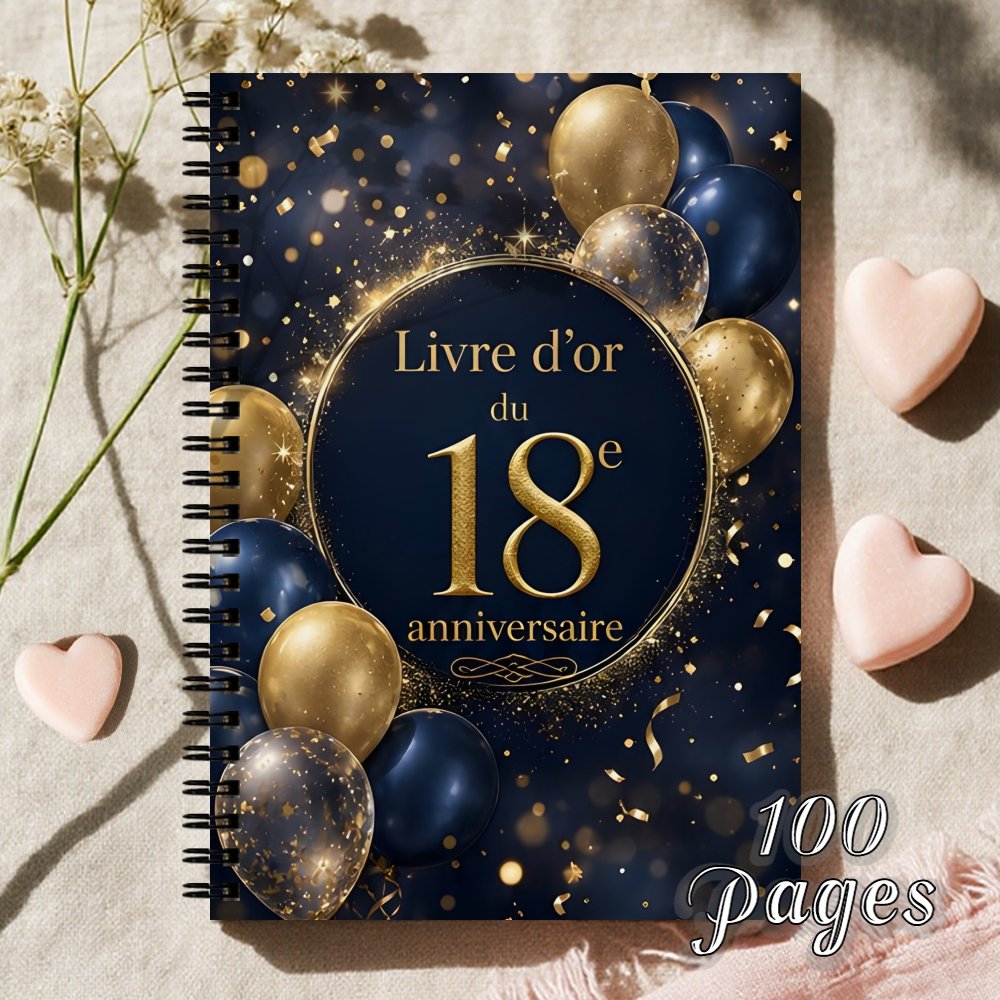 TEMU 1pc 'or élégant doré et bleu marine pour 18e anniversaire, idéal pour , fêtes prénuptiales, remises de diplômes, anniversaires, funérailles,