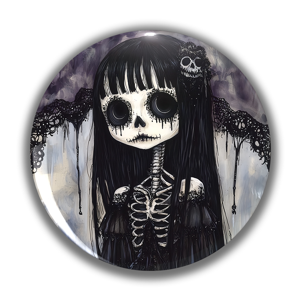 TEMU Men's Stylish Brooch - Anime Cartoon Round Badge, Unisex Pin Suitable For Clothing, Backpacks, And Hats, A Delicate Accessory Perfect For Fun