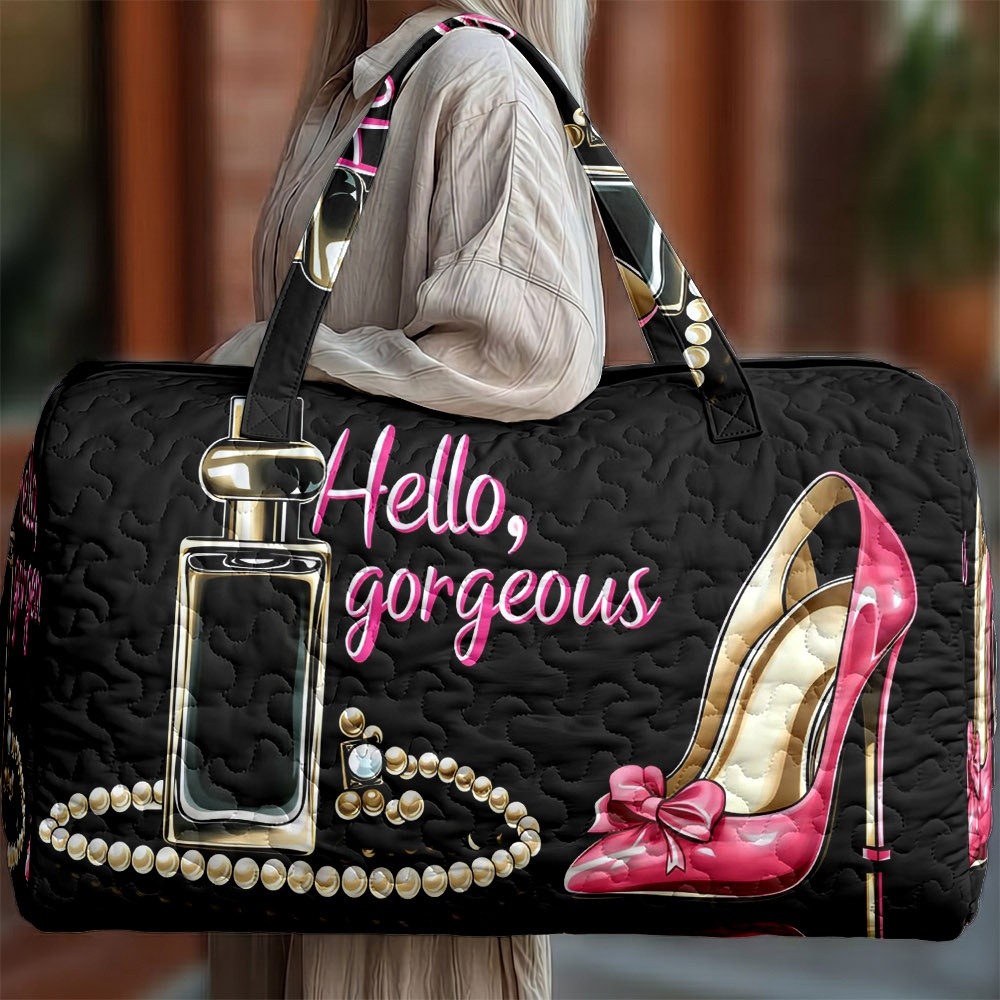 Women's Shoulder Bag, Stylish Feminine Theme Printed Design, Multiple Specifications , Lightweight Fashion Handbag Perfect For Daily Commuting, Travel & Shopping