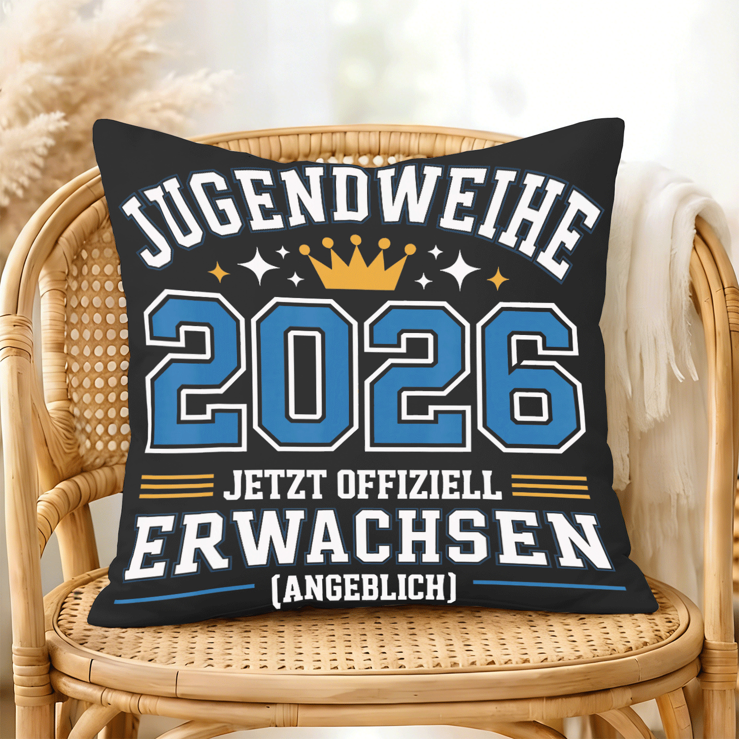 E-shop Jugendweihe 2026 Gastenbuch Geschenke Junge Mädchen 1 Stück 45X45Cm Doppelseitiger Kissenbezug für und Weihnachtsgeschenke, Deko Kissenbezug
