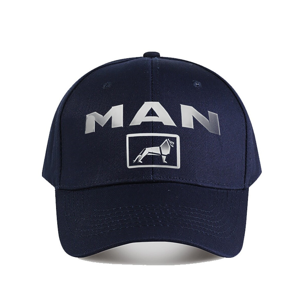 

Casquette de Baseball en Polyester Respirant "pour Homme" avec de Camion - Bleu Marine avec Design de Chien Blanc, Ajustement Réglable, Lavable en Machine, pour les Sports en