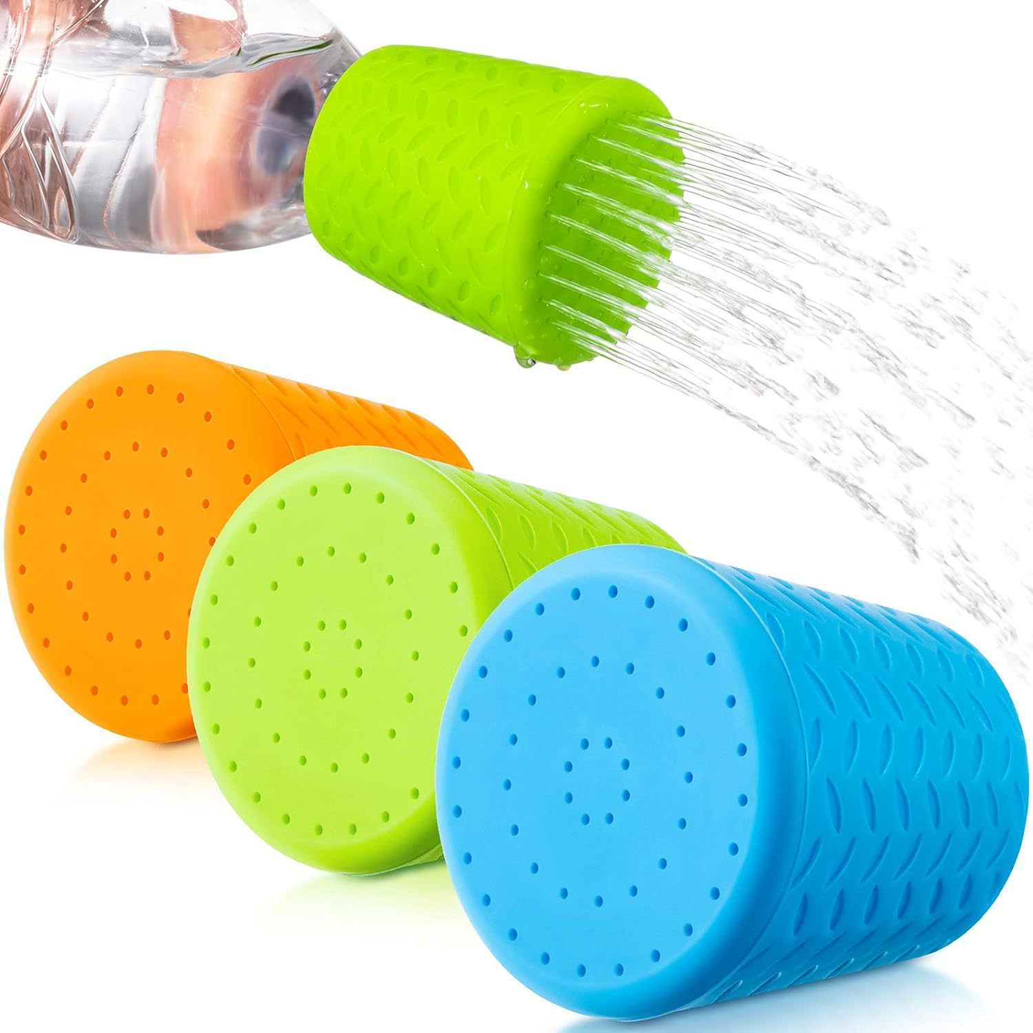 how convenient is this 1pc a portable shower head with 50 silicone outlets for outdoor drinking bottles   cleaning and bathing pets like cats and dogs details 4