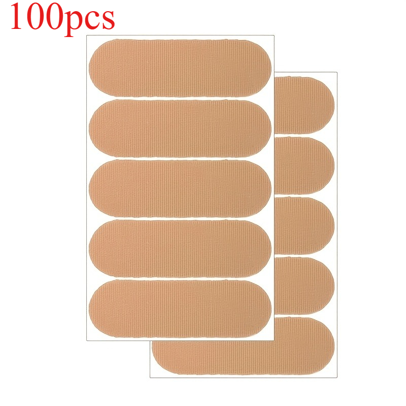 TEMU 100pcs Gants de doigt élastiques de sport /marron, stabilisateur de support de pouce de bowling, bandes de doigt athlétiques