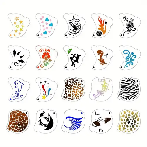 Simple Face Painting Design Sheet