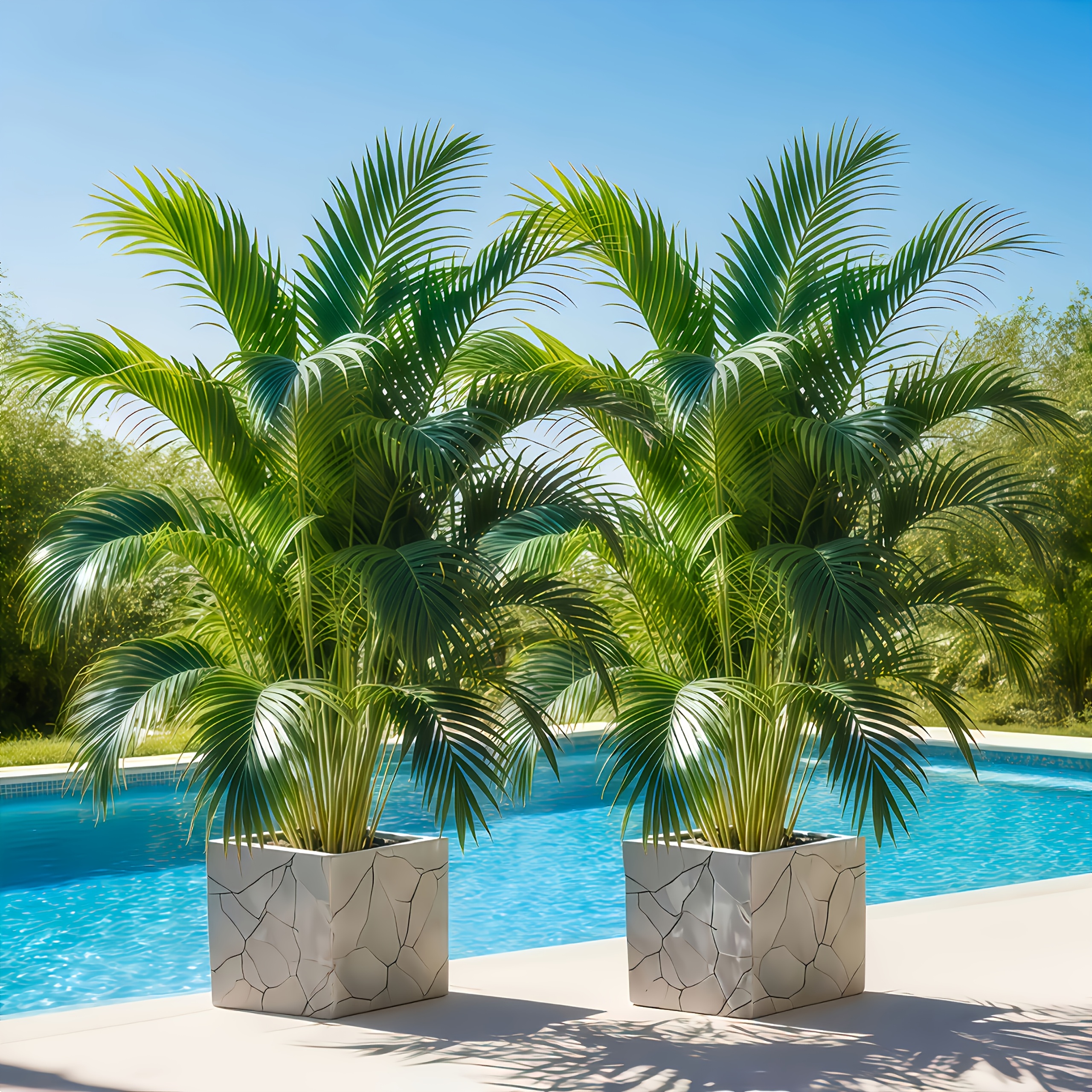 Juego de 2, árboles grandes de palma artificial de 26.2 pulgadas con cola suelta - Árboles de arce artificial de estilo tropical realista, belleza duradera - Cómodos sin esfuerzo para tu espacio - Acentúa tu jardín - Siente el aliento de la naturaleza. Follaje artificial minimalista moderno |