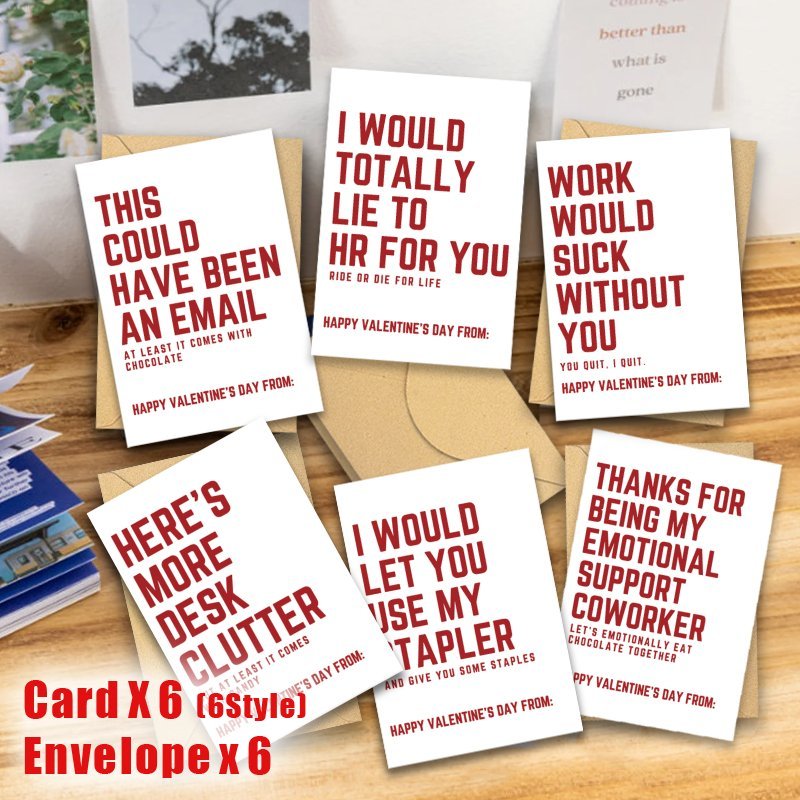 

12pcs 's Day Cards For Coworkers With Envelopes – Sarcastic , Party Gift For Employees, Includes Humorous Messages Like "i’d Rather Be Hr" And " For A Great