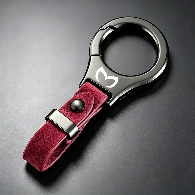 TEMU Porte-clés de voiture haut de gamme facile à utiliser, motif gravé au laser, décoration de mode, convient pour Mazda 2, 3, 5, 6, , , , CX-7, , ,