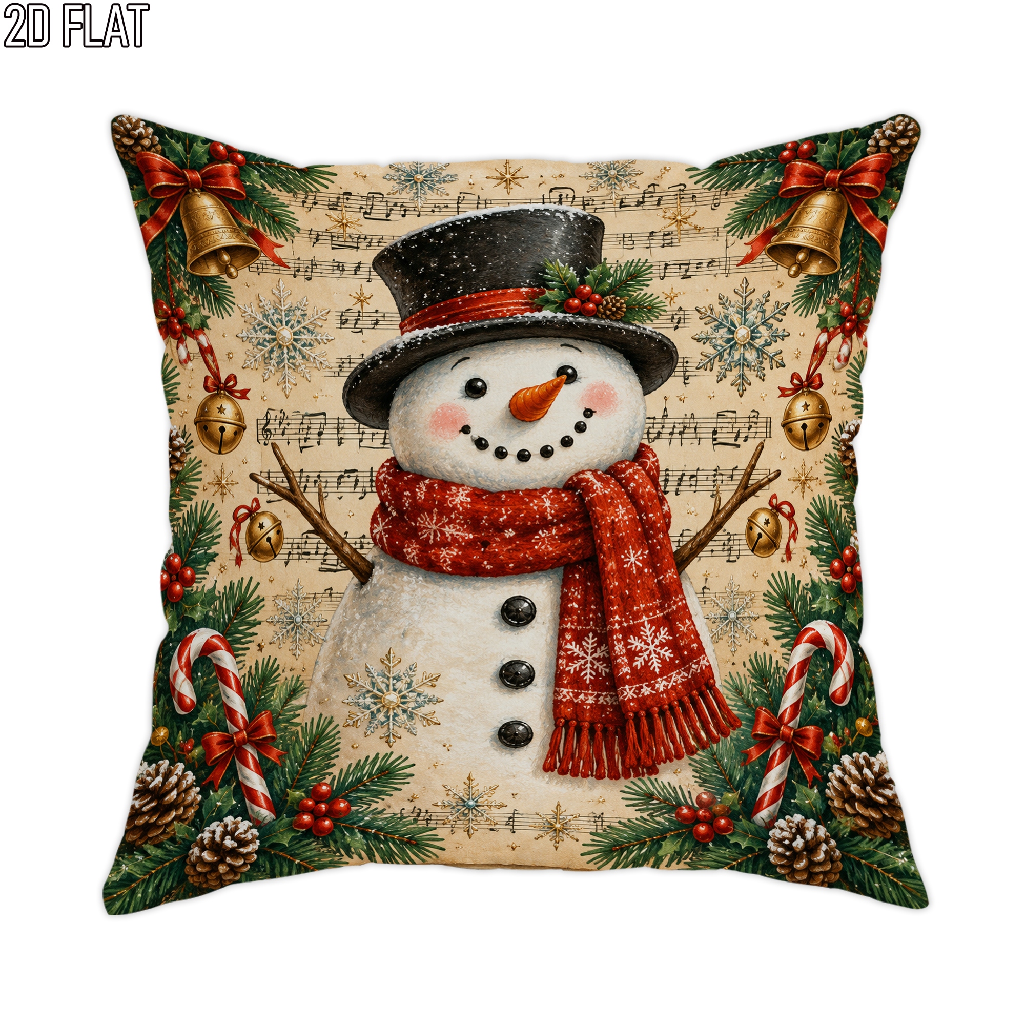 2d flat 1pc xmas christmas vintage snow for man throw pillow covers red pillowcases one sided printing without pillow inserts sofa bed decor for living room bedroom 2d flat