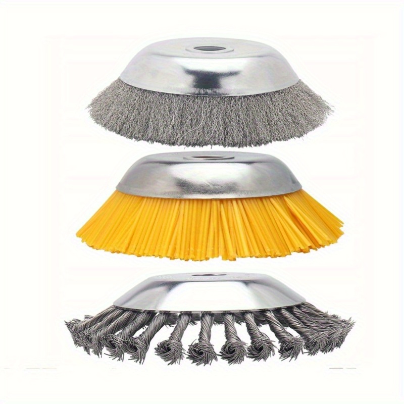 Image of 3pcs Set Trimmer Replacement Nylon Brush For Lawn Mower 8 Inch Universal Easy-to-install Tool Accessories For Yard Garden Gardening Lawn Mower
