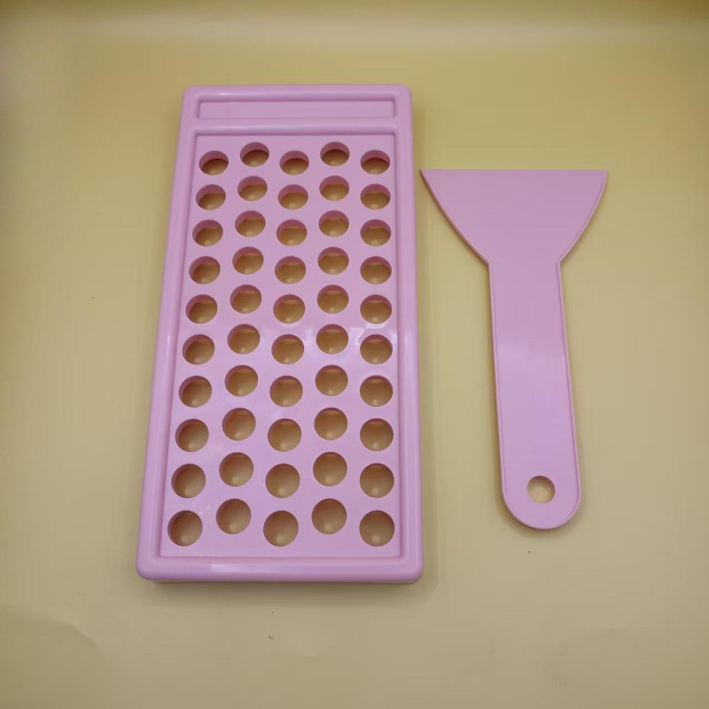 TEMU Ensemble d'outils de fabrication de rouge à lèvres et de brillant à lèvres, 2 pièces, comprenant un plateau de coulée de cire, une spatule et un