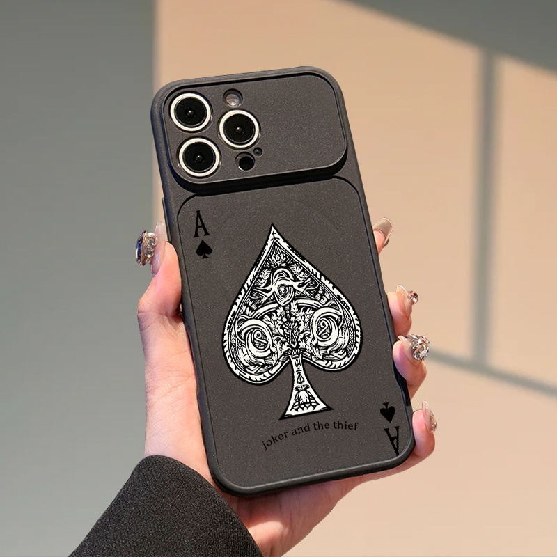 TEMU Phone Case: Minimalist Black Pattern Uv Printed Phone Case Suitable For 17promax 17pro 17 16promax 16 15 14 13 12 11 Series Phones