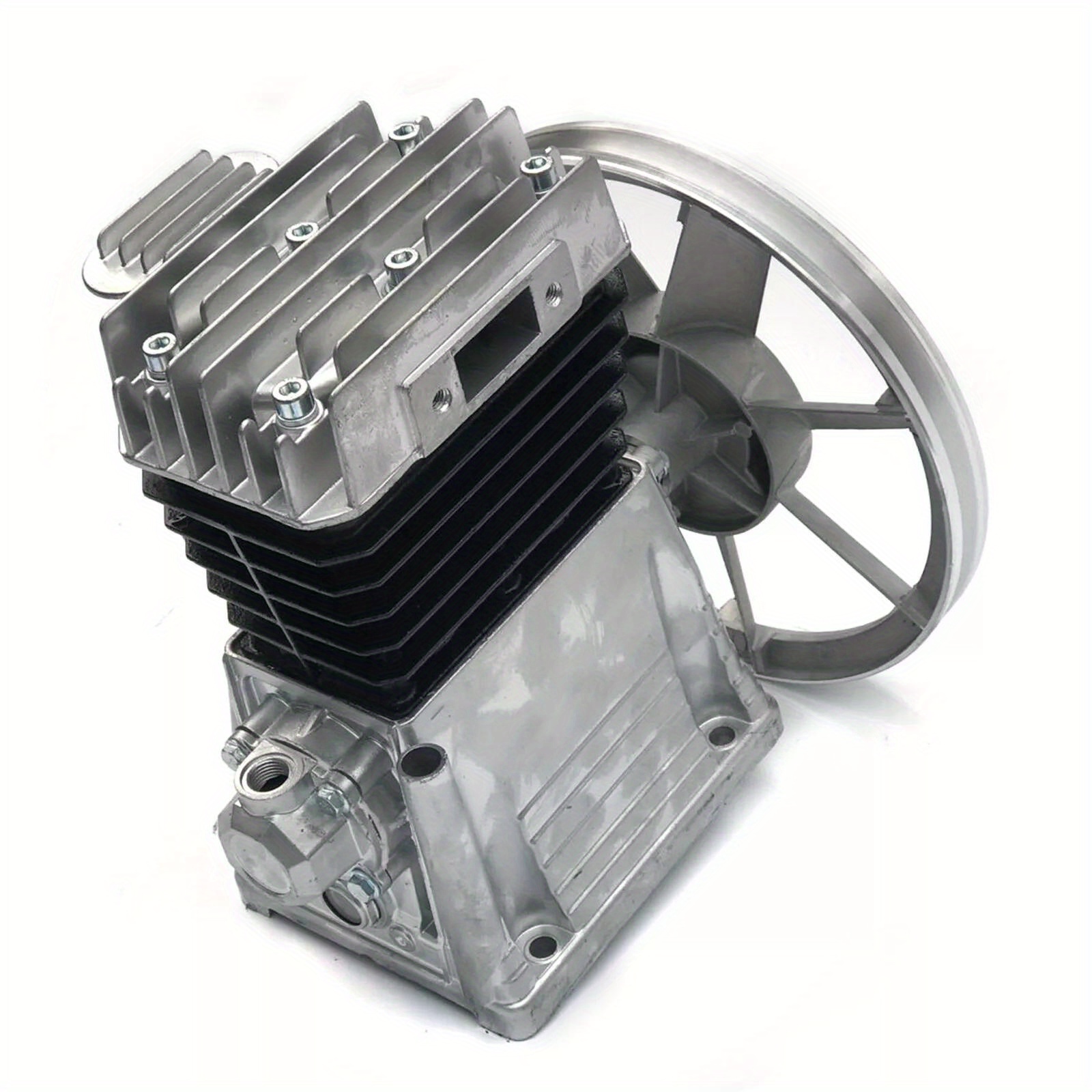 3hp Air Compressor Pump Head Aluminum 115psi 9 Cfm 2 Cylinder 1 Stage 1300/ Min
