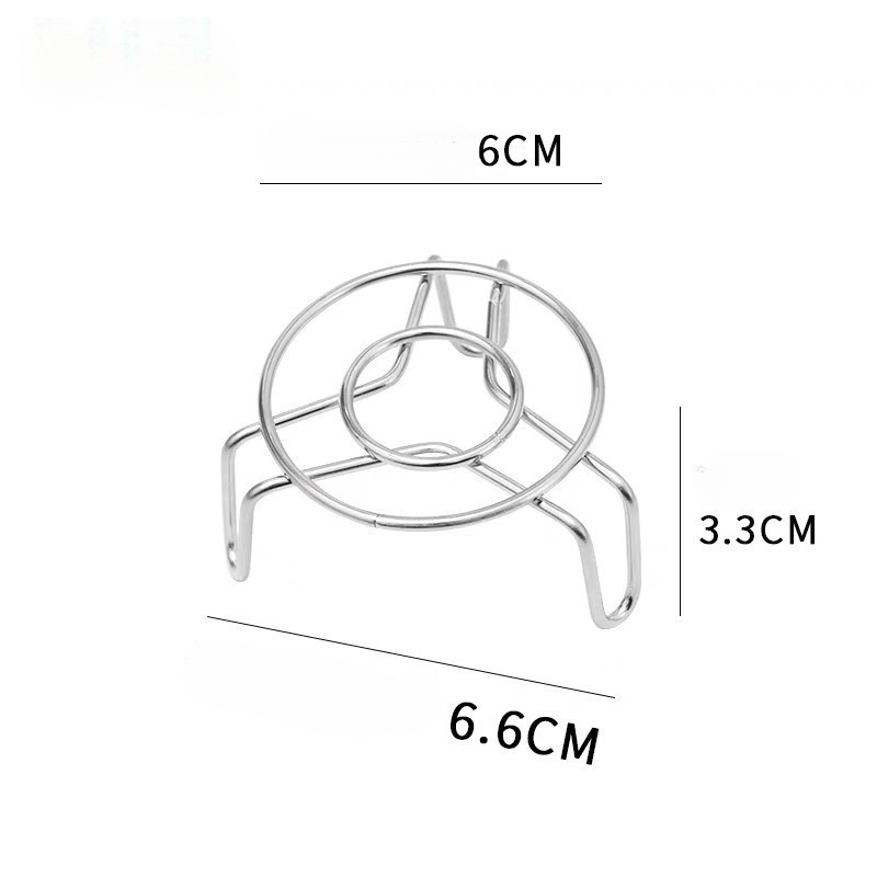 TEMU Stainless Steel Round Steaming Rack, Multi-functional Mini Outdoor Steaming Rack, Suitable For Small Portion Steaming, Slow Cooking Or Heating -