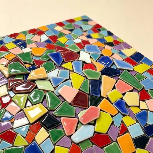 50g 1pc multicolored glossy irregular ceramic pieces for kitchen and bathroom background wall decoration tiles landscape paving materials for courtyards handmade mosaic diy collage materials