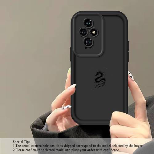 phone case 200 200pro 600lite5g dragon shockproof tpu phone case full coverage durable protective cover