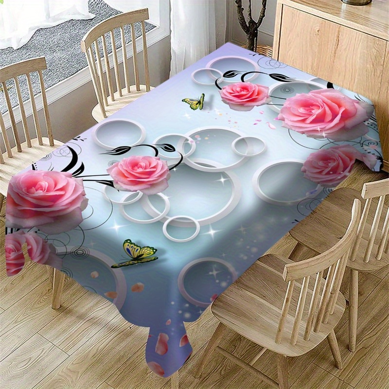 

3d Pattern Tablecloth - Rectangular - , For , , , And