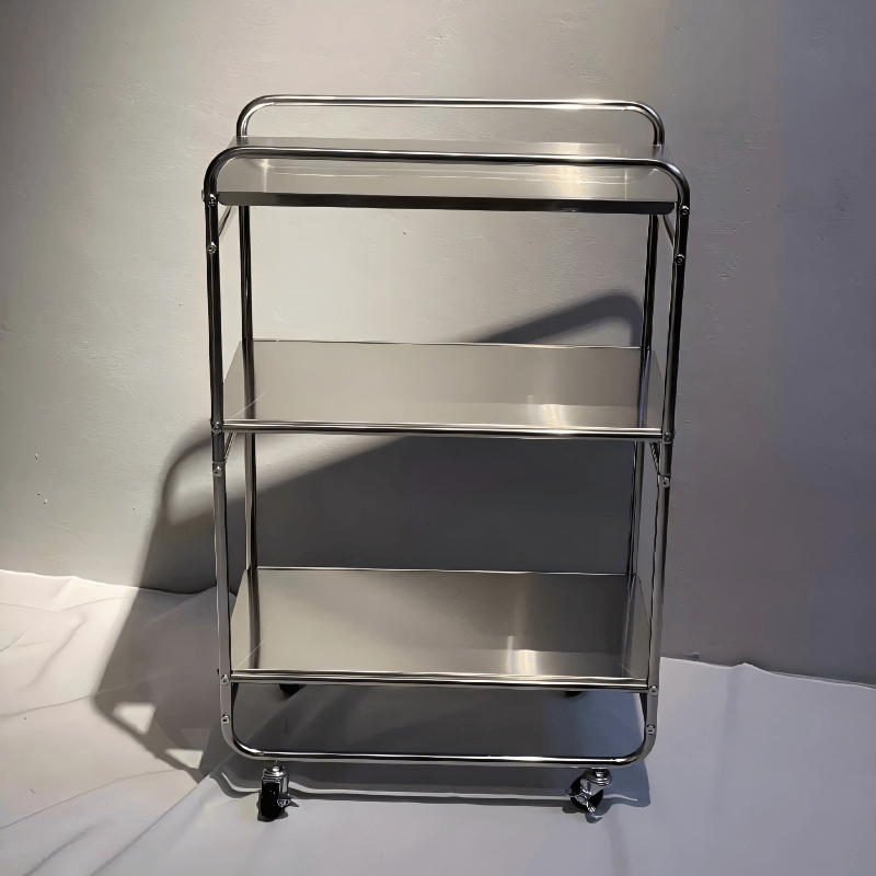 TEMU 3 Tier Rolling Cart Storage Rack Home Storage Organization Supply Movable Multi Functional Sturdy Durable Space Easy To Push Practical Utility