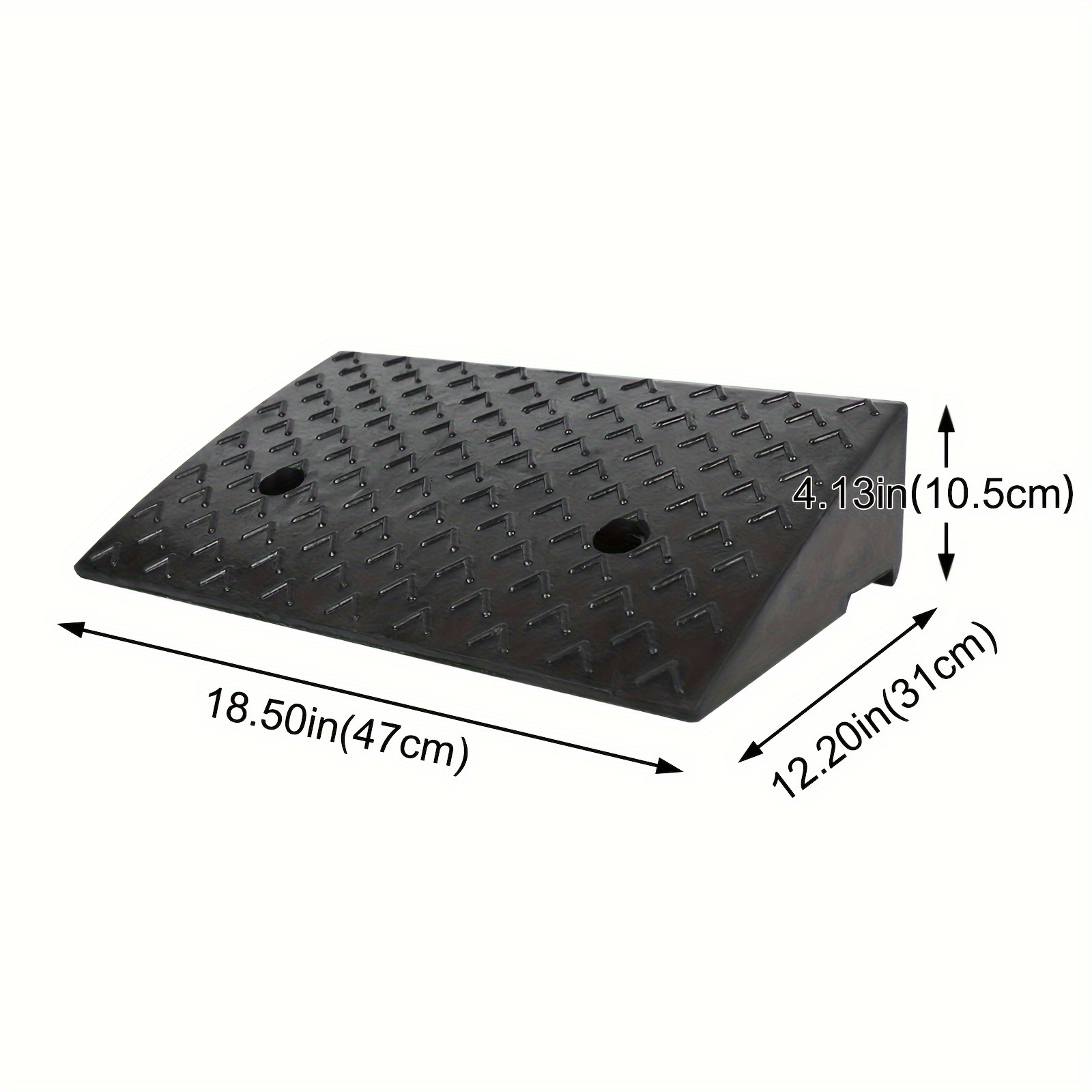 4pcs Rubber Ramp Ramp Pad Curb Ramp Car Portable *31*10. 5cm