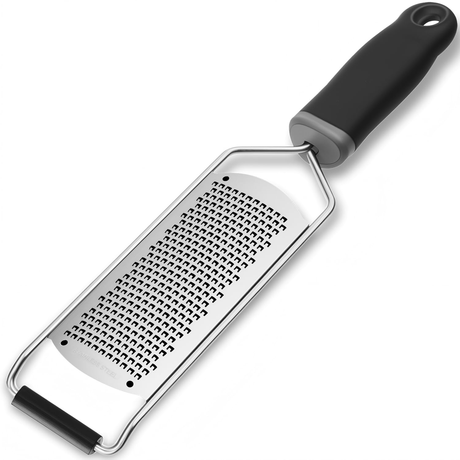 TEMU Upgraded Food Grade Stainless Steel Zester Grater, Non Slip Handle Fine , Durable Dishwasher Safe Tool For Garlic Ginger Cheese Chocolate,
