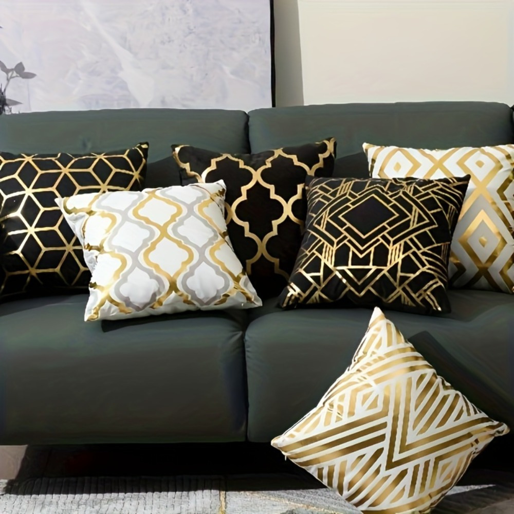 4pcs luxury geometric printed