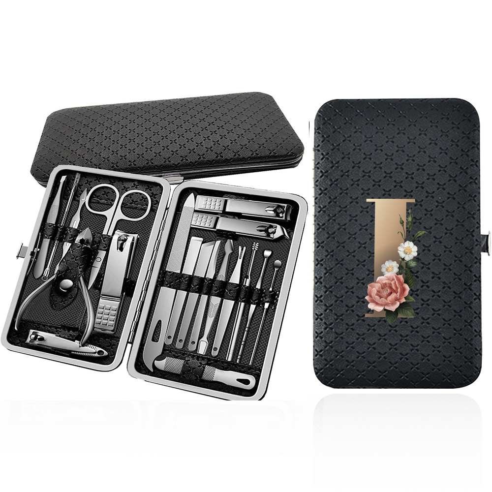 Portable 19pcs Nail Clipper Set with Beauty Tools