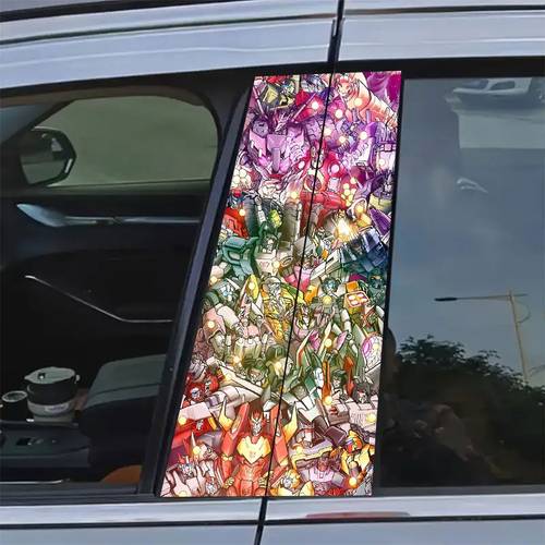 set of 2 decals for cars made from durable vinyl with a semi matte end are easy to apply and glass and metal suitable for all types of vehicles great as gifts for halloween thanksgiving and christmas