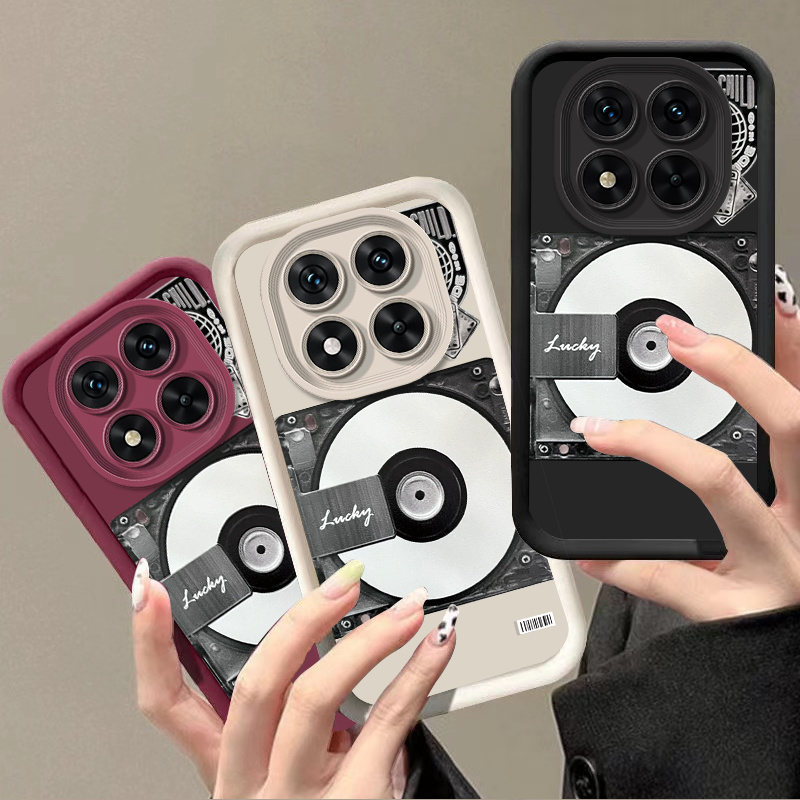 item picture phone case phone case 1 pack for redmi note 15   15pro 5g 14pro 13pro 13 pro 12   trendy   vinyl record tpu soft phone case shockproof full coverage lens protective cover